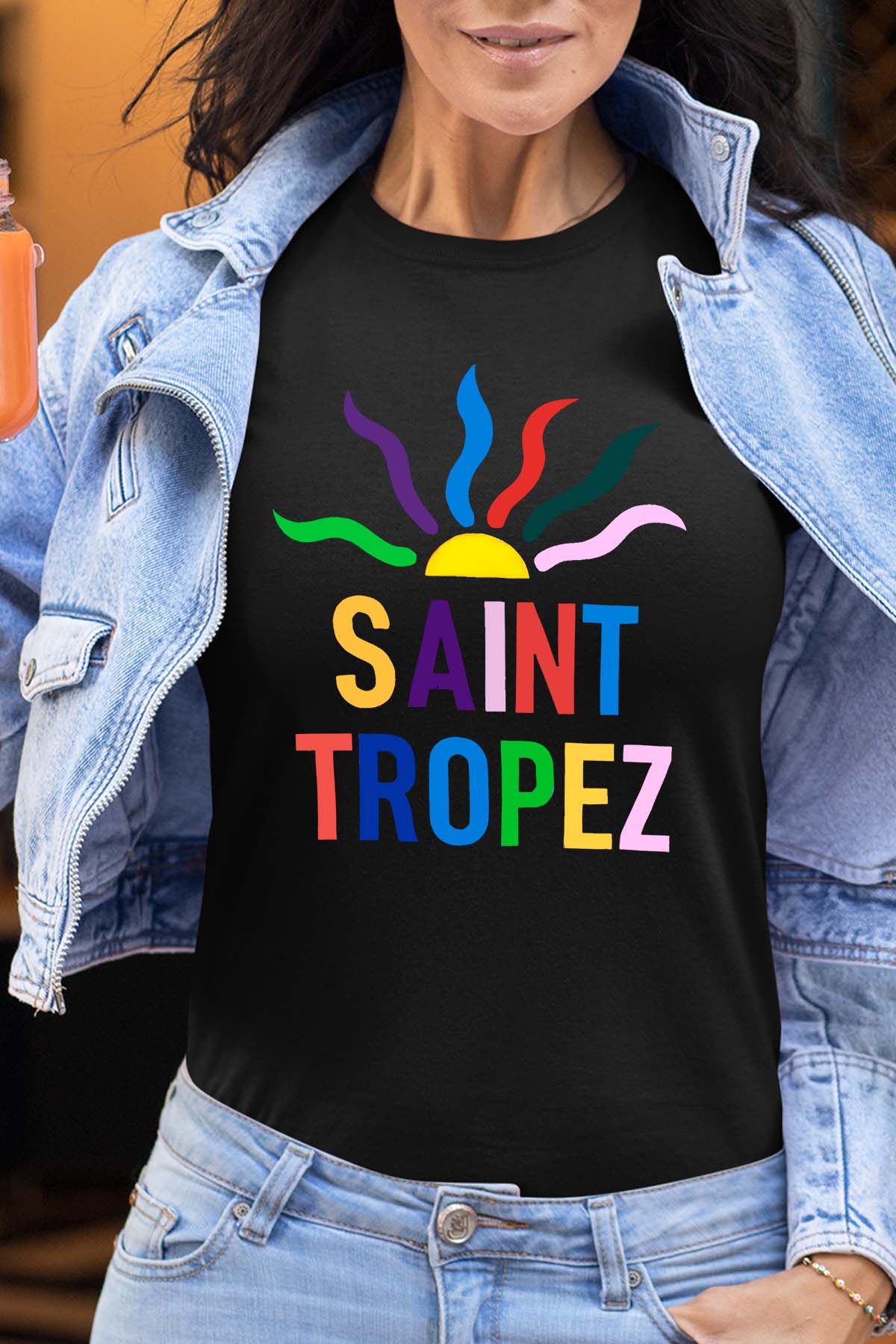 T-shirt Femme| Saint trop crazy sun