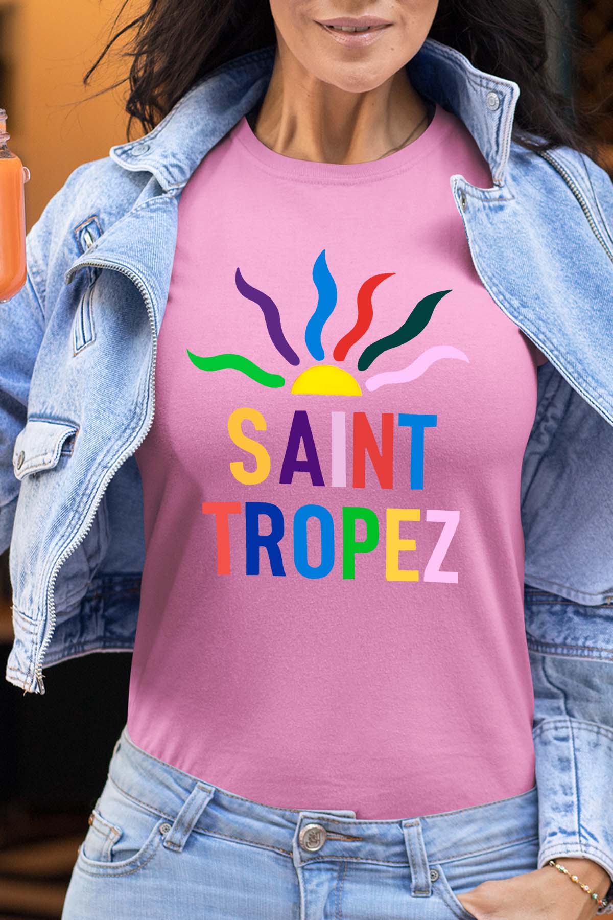 T-shirt Femme| Saint trop crazy sun