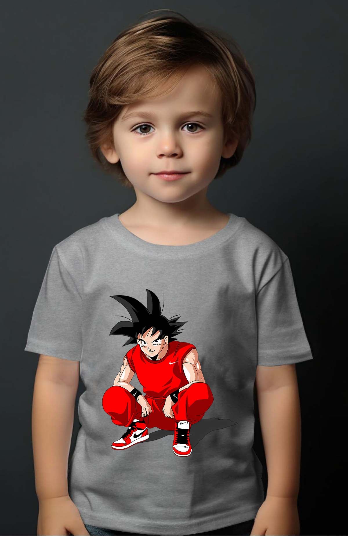 COULEUR:Gris|T-shirt Garçon | SanGoku Sport Gris