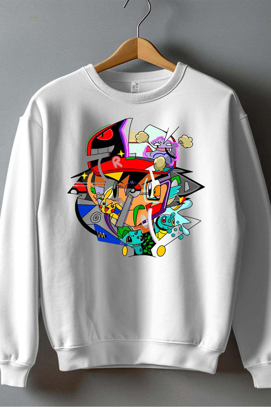 COULEUR:Blanc|Sweat Col Rond Homme | SashPop Blanc