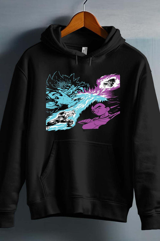 COULEUR:Noir|Sweat Capuche Homme | Sayan Battle Noir