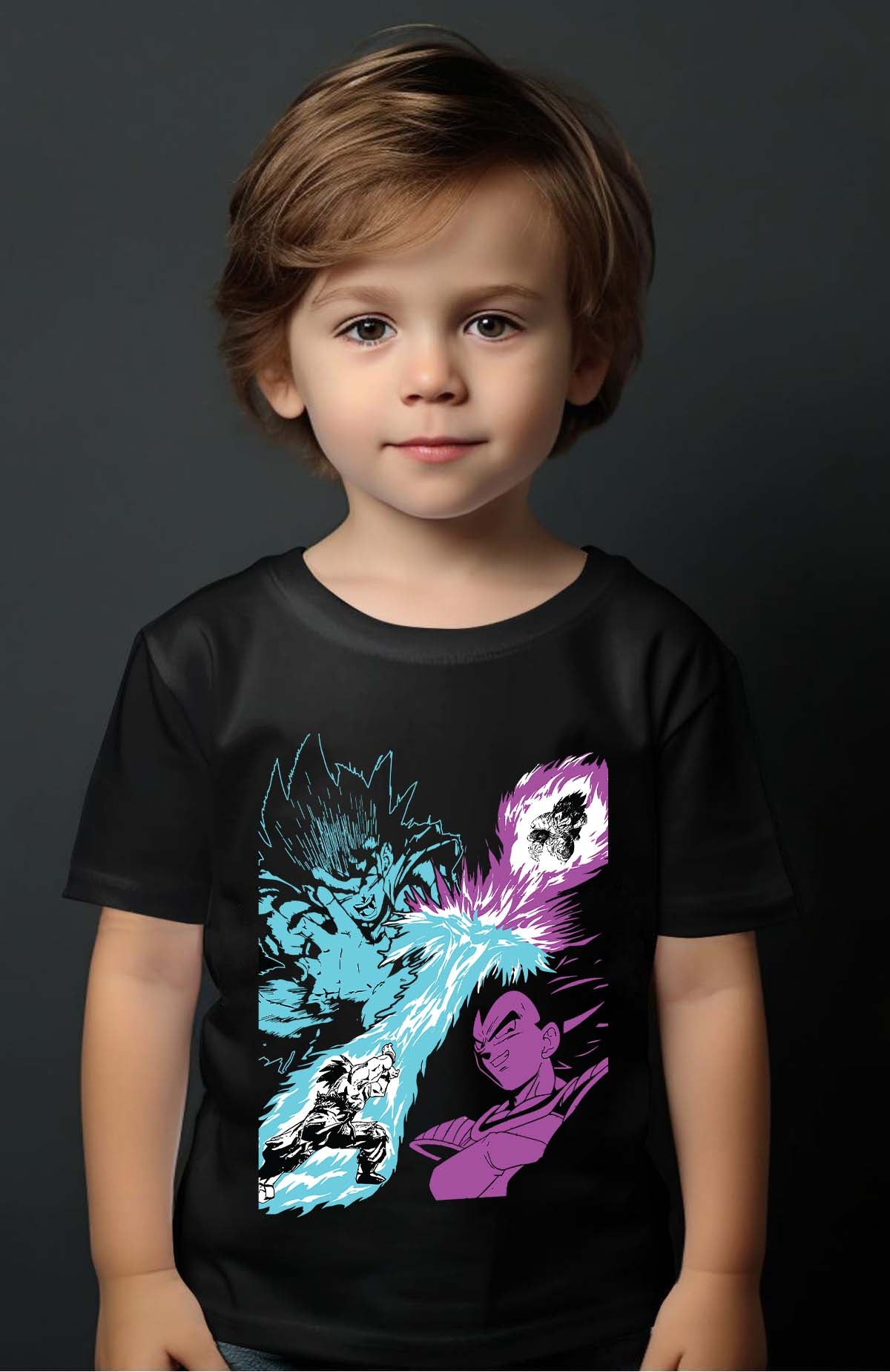 COULEUR:Noir|T-shirt Garçon | Sayan Battle Noir
