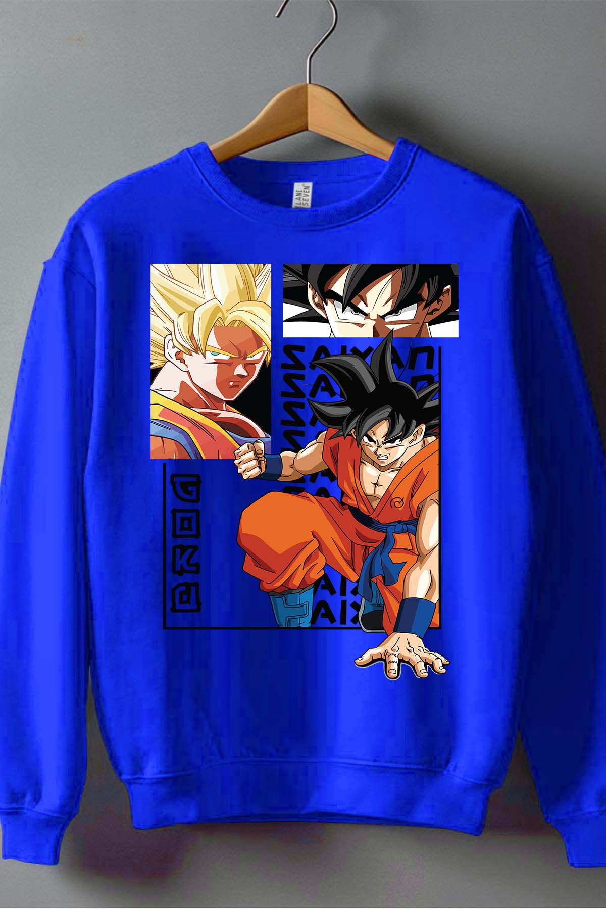 COULEUR:Bleu Roi|Sweat Col Rond Homme | Sayen Bleu Roi