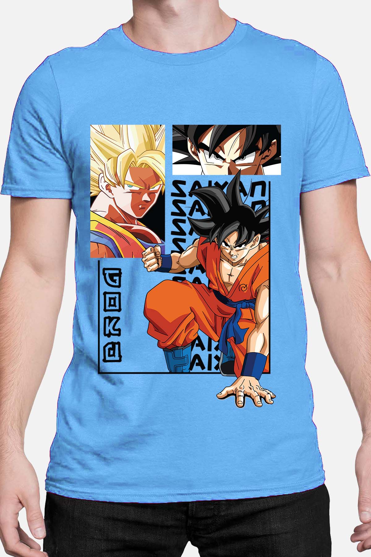 COULEUR:Bleu Ciel|T-shirt Homme | Sayen Bleu Ciel