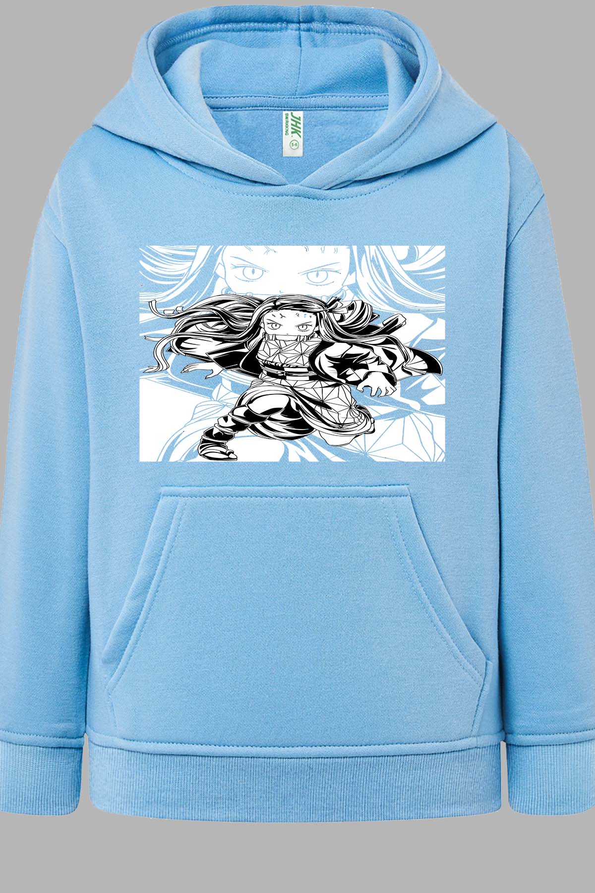 COULEUR:Bleu Ciel|Sweat Capuche Garçon | Silence Nezu Bleu Ciel