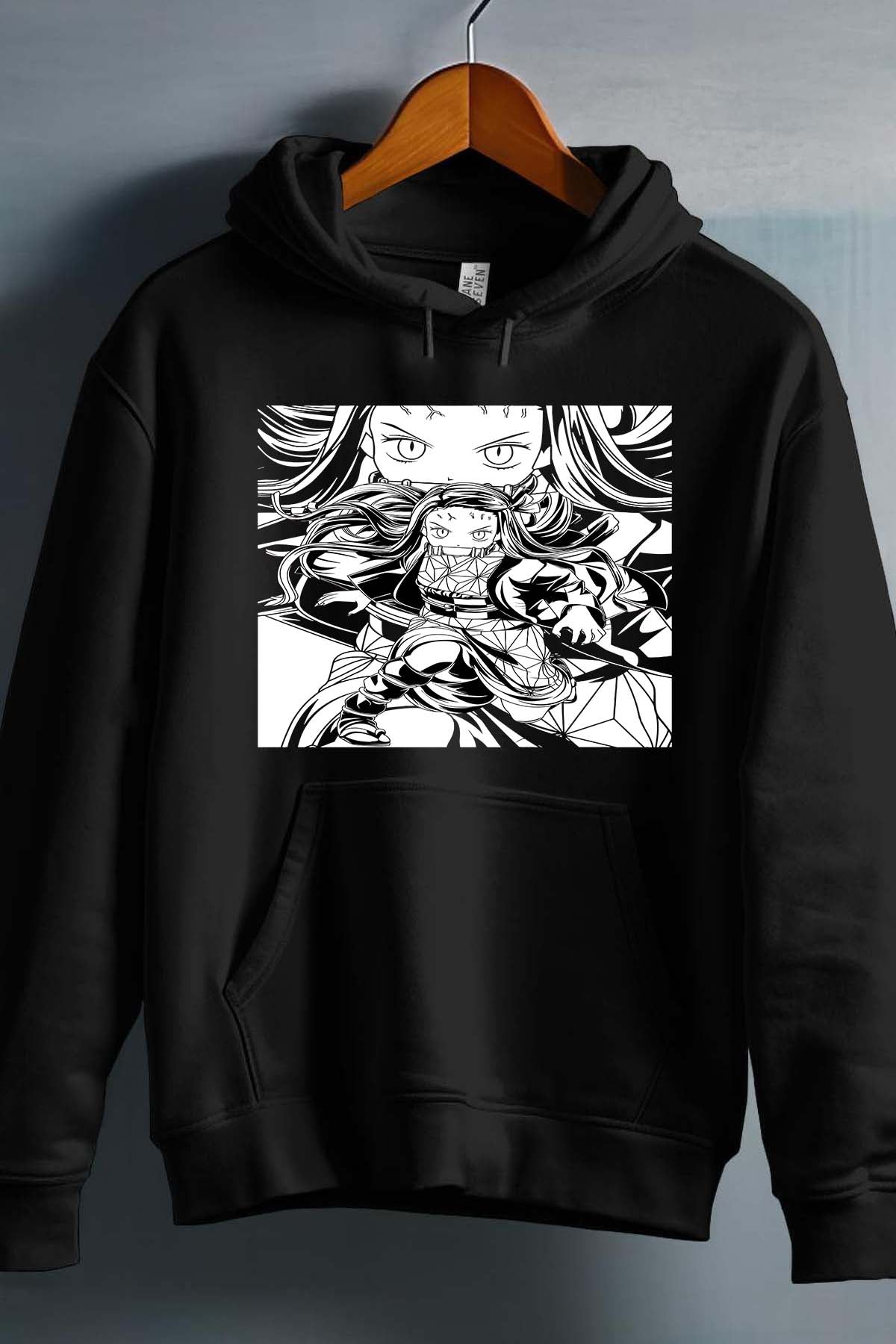 COULEUR:Noir|Sweat Capuche Garçon | Silence Nezu Noir