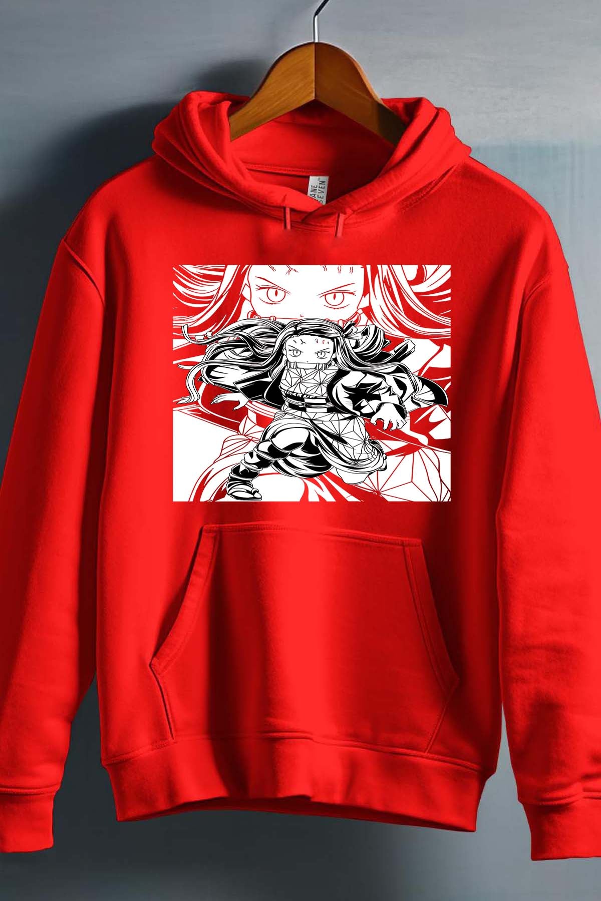 COULEUR:Rouge|Sweat Capuche Garçon | Silence Nezu Rouge