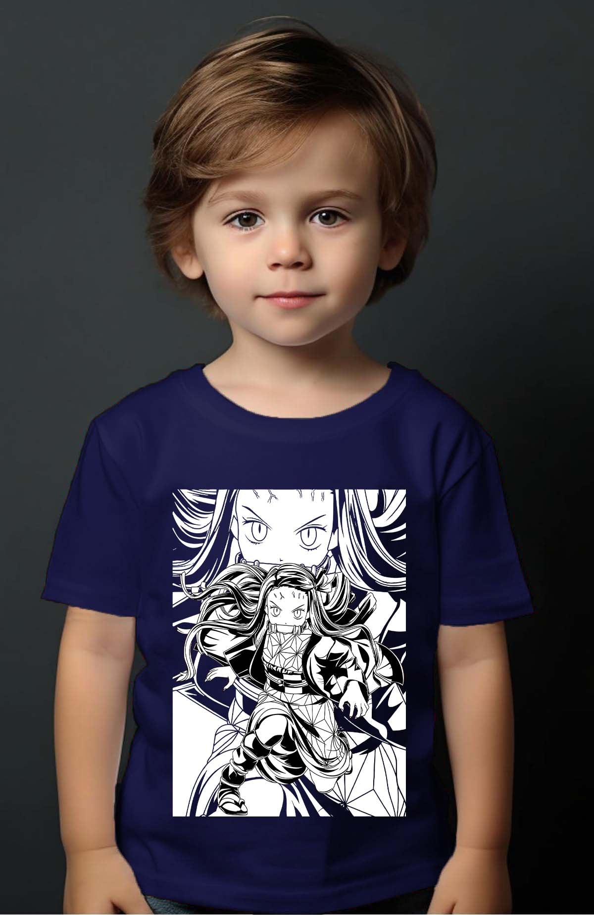COULEUR:Marine|T-shirt Garçon | Silence Nezu Marine