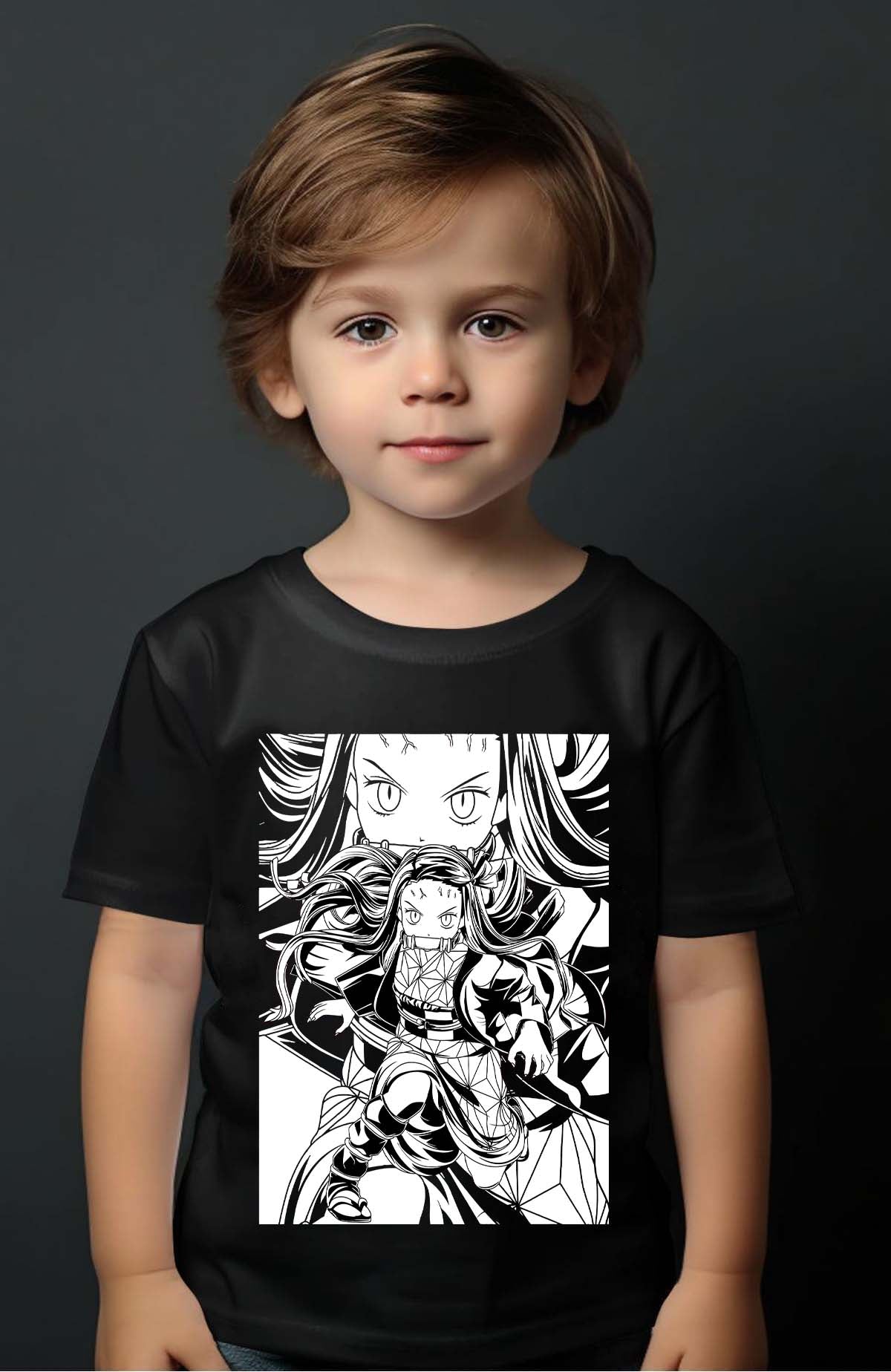 COULEUR:Noir|T-shirt Garçon | Silence Nezu Noir