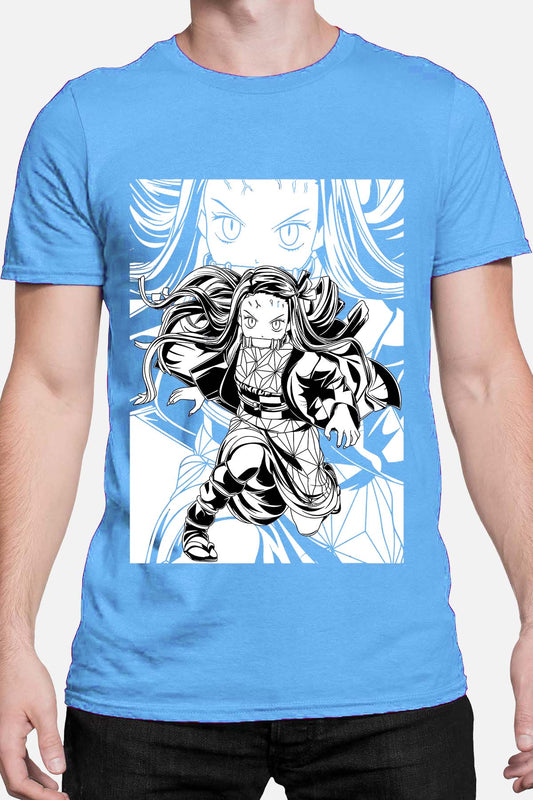 COULEUR:Bleu Ciel|T-shirt Homme | Silence Nezu Bleu Ciel