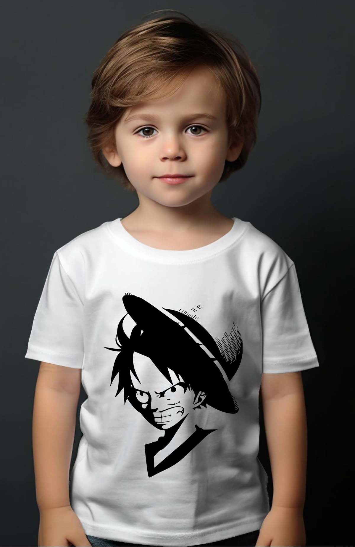 COULEUR:Blanc|T-shirt Garçon | Silhouette D Blanc