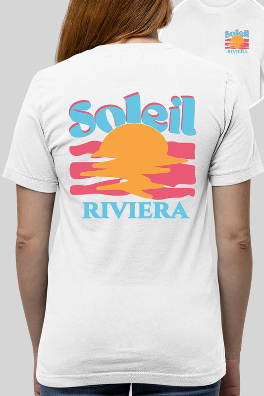 T-shirt Femme| Soleil Riviera Bleu