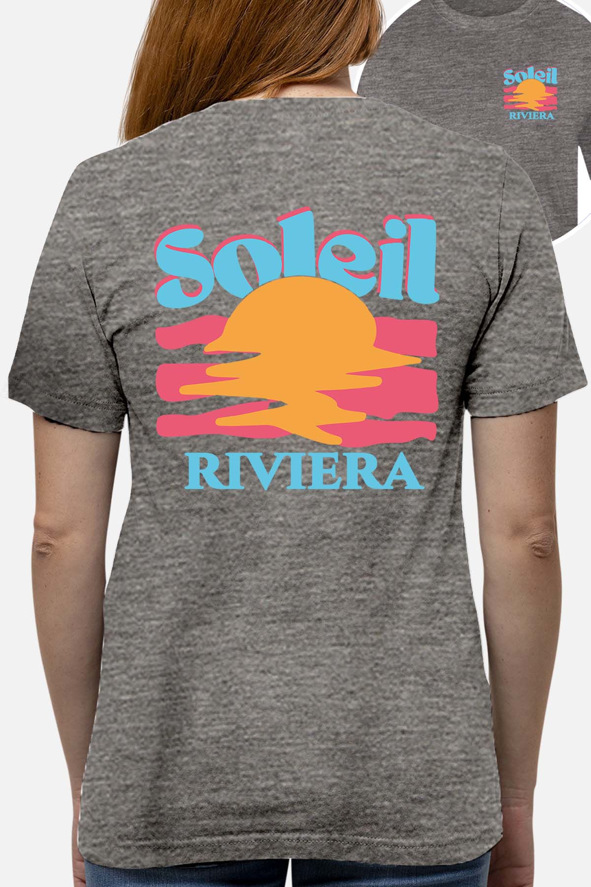 T-shirt Femme| Soleil Riviera Bleu