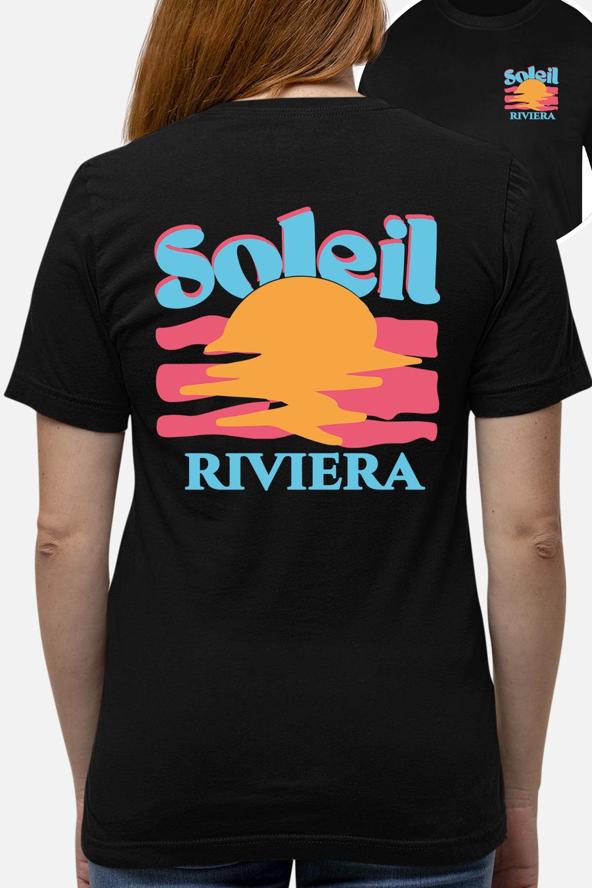 T-shirt Femme| Soleil Riviera Bleu