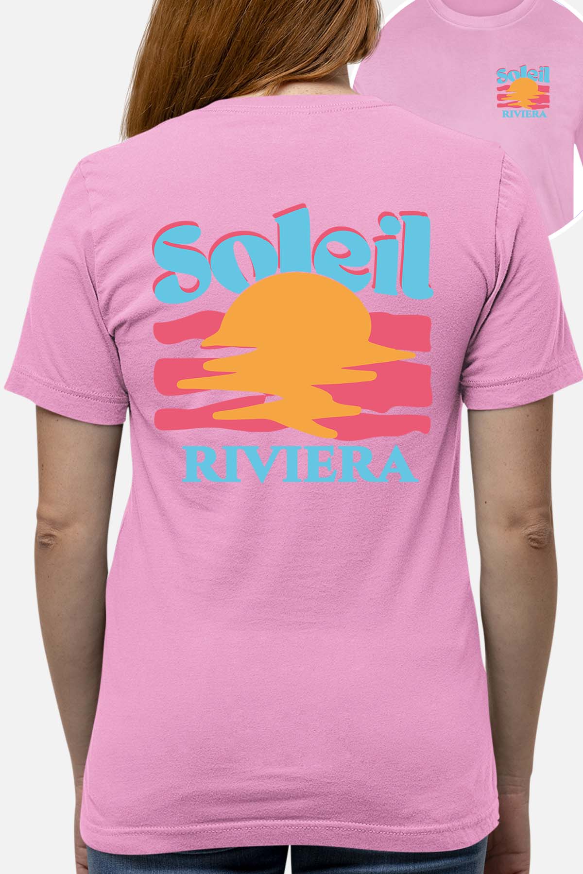 T-shirt Femme| Soleil Riviera Bleu