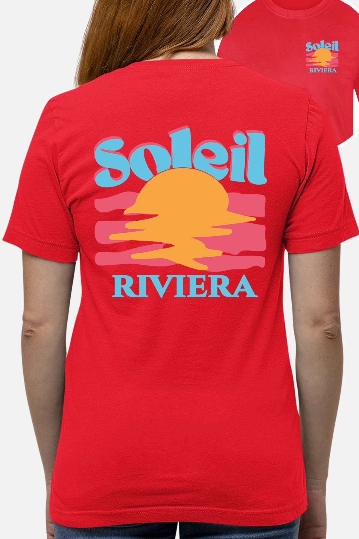 T-shirt Femme| Soleil Riviera Bleu