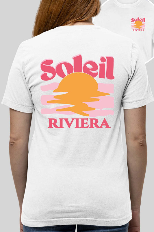 T-shirt Femme| Soleil Riviera Fushia