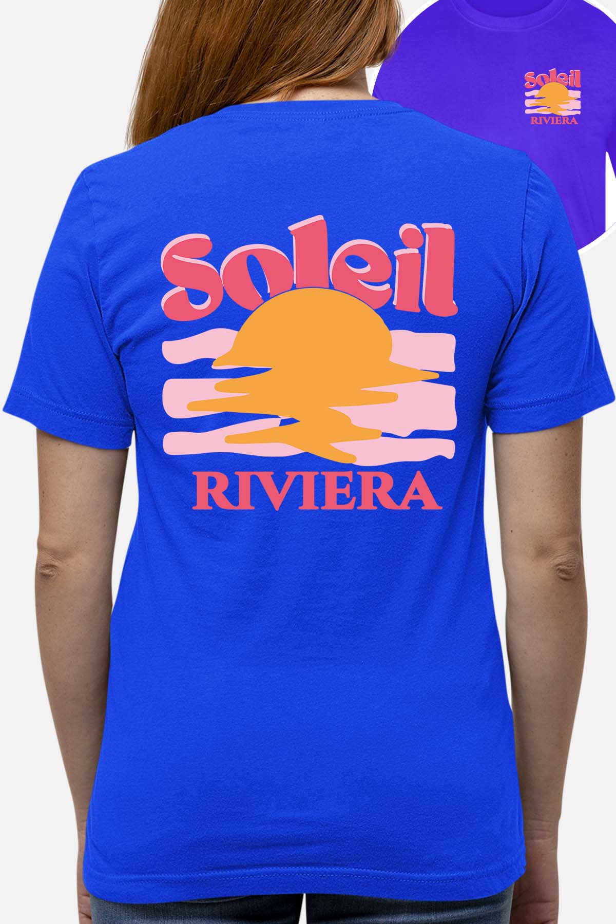 T-shirt Femme| Soleil Riviera Fushia