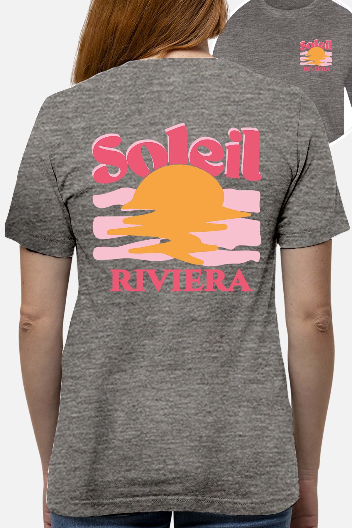 T-shirt Femme| Soleil Riviera Fushia