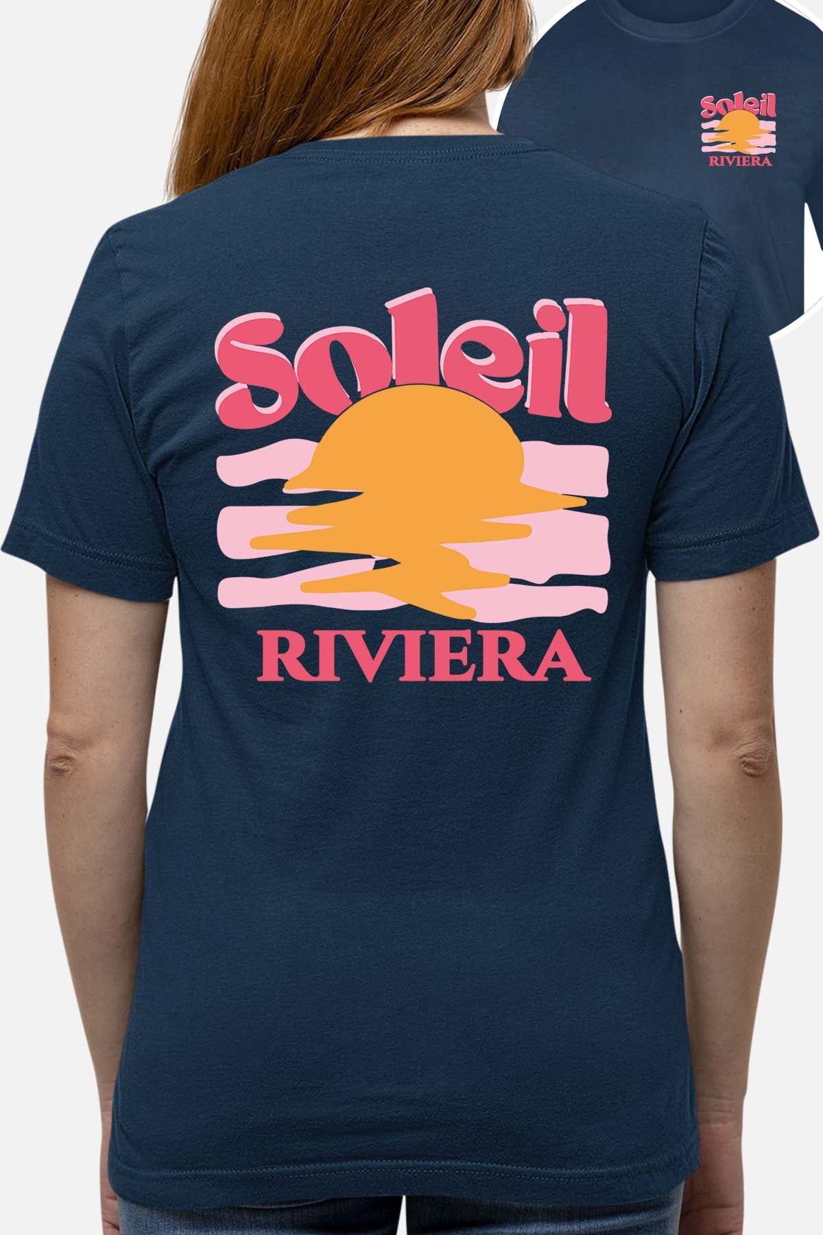 T-shirt Femme| Soleil Riviera Fushia