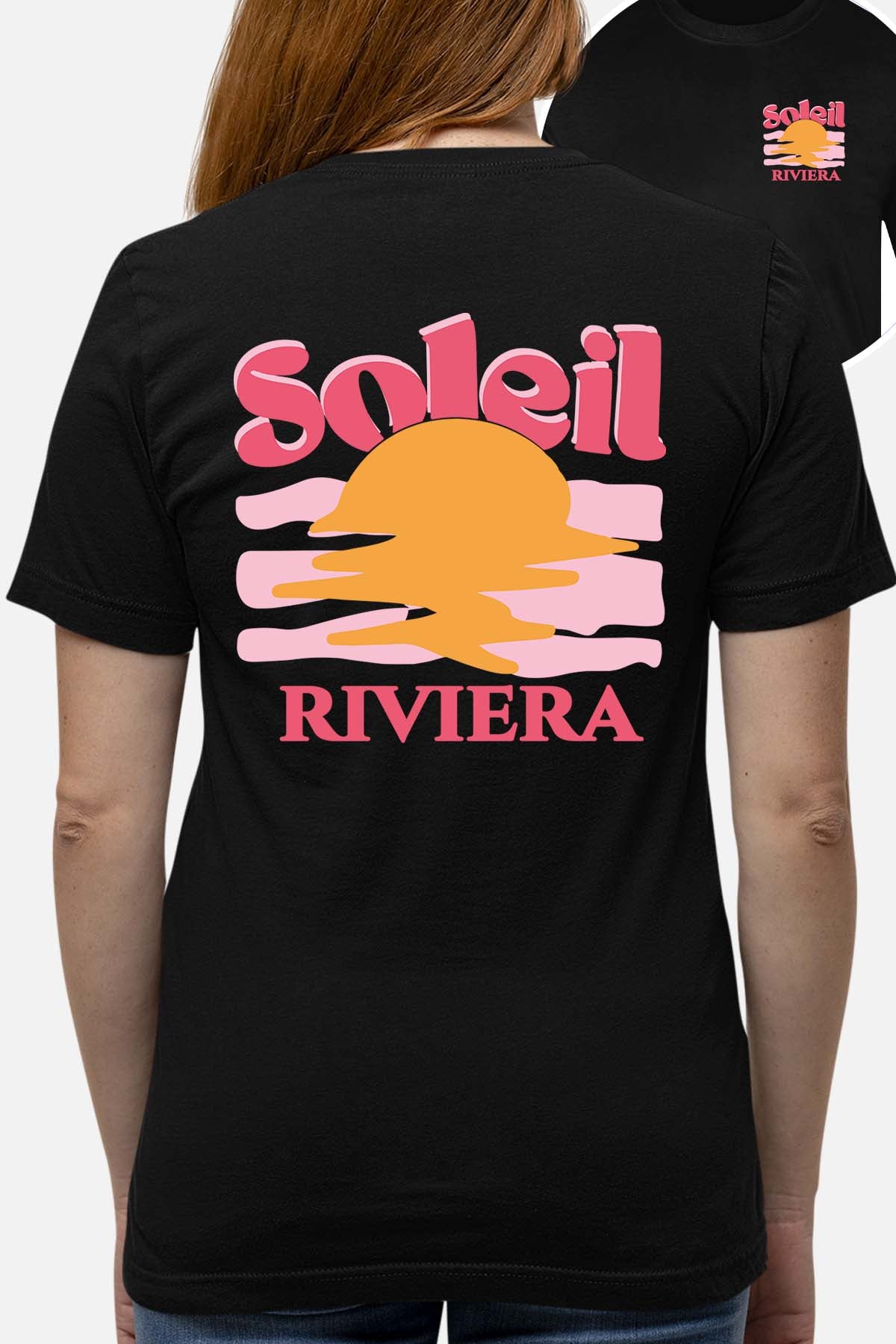 T-shirt Femme| Soleil Riviera Fushia