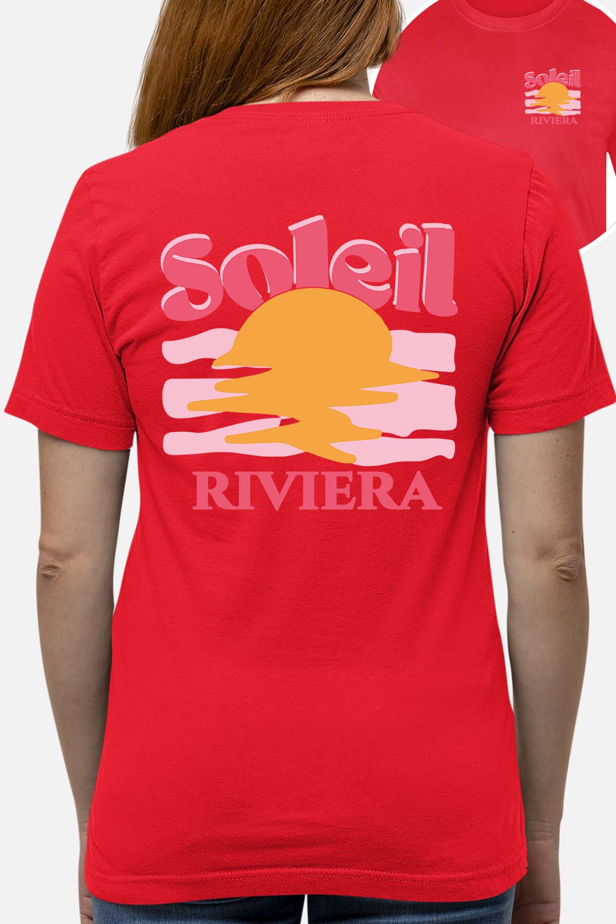 T-shirt Femme| Soleil Riviera Fushia