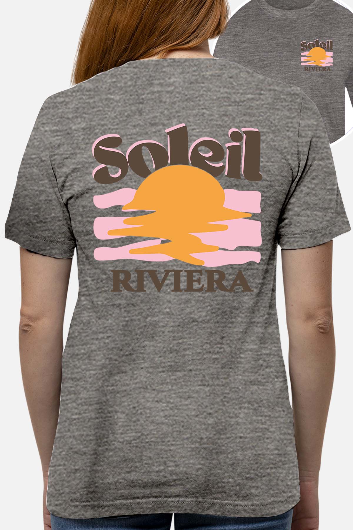 T-shirt Femme| Soleil Riviera Marron