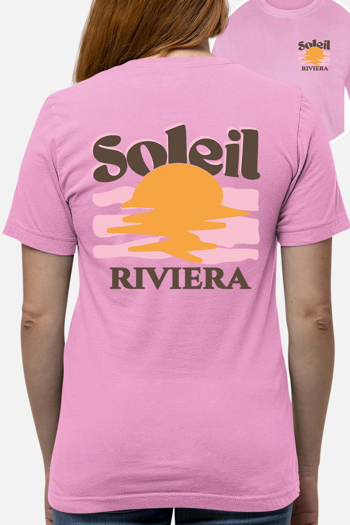 T-shirt Femme| Soleil Riviera Marron
