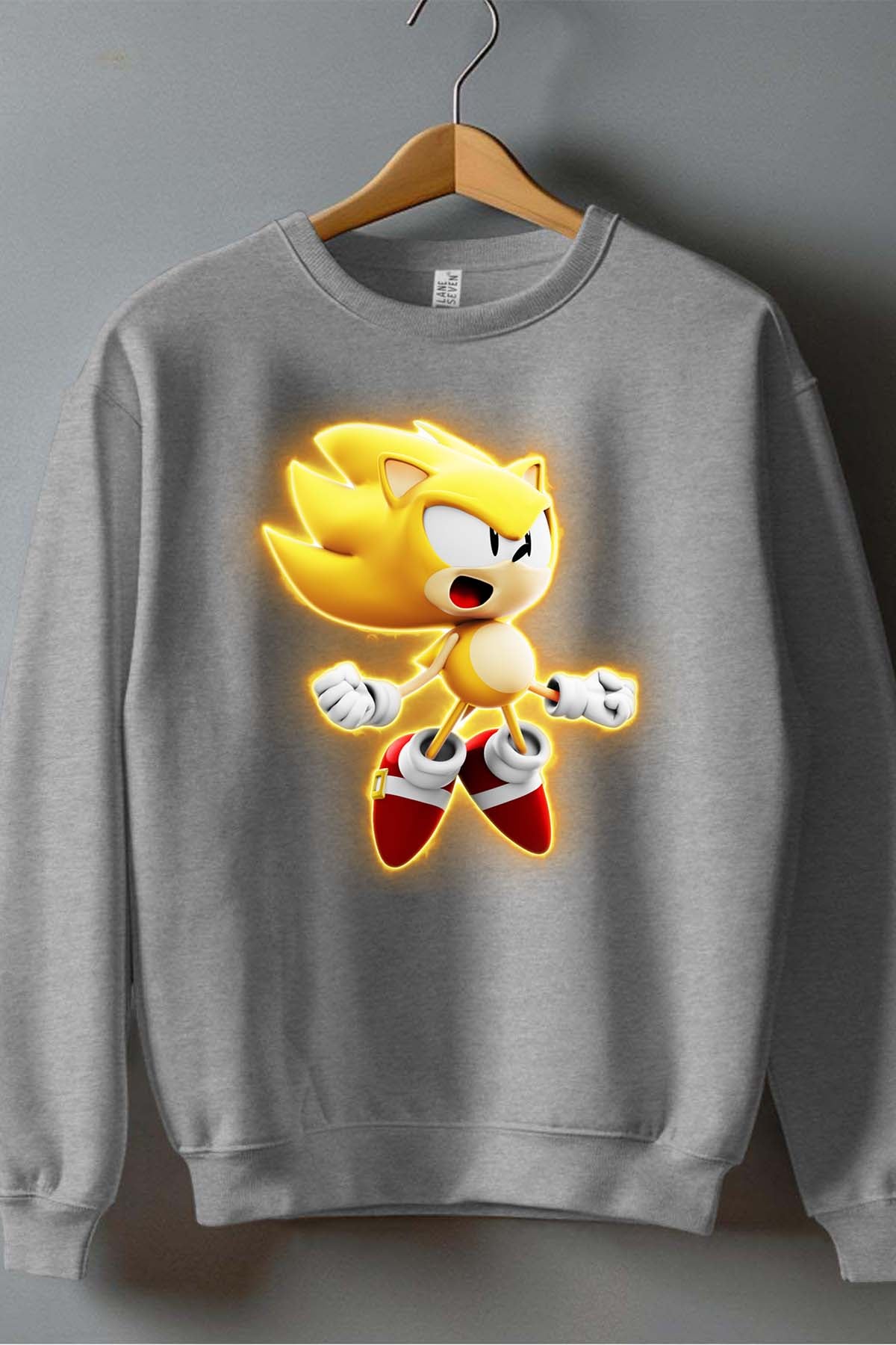 COULEUR:Gris|Sweat Col Rond Homme | Sonic Gold Gris