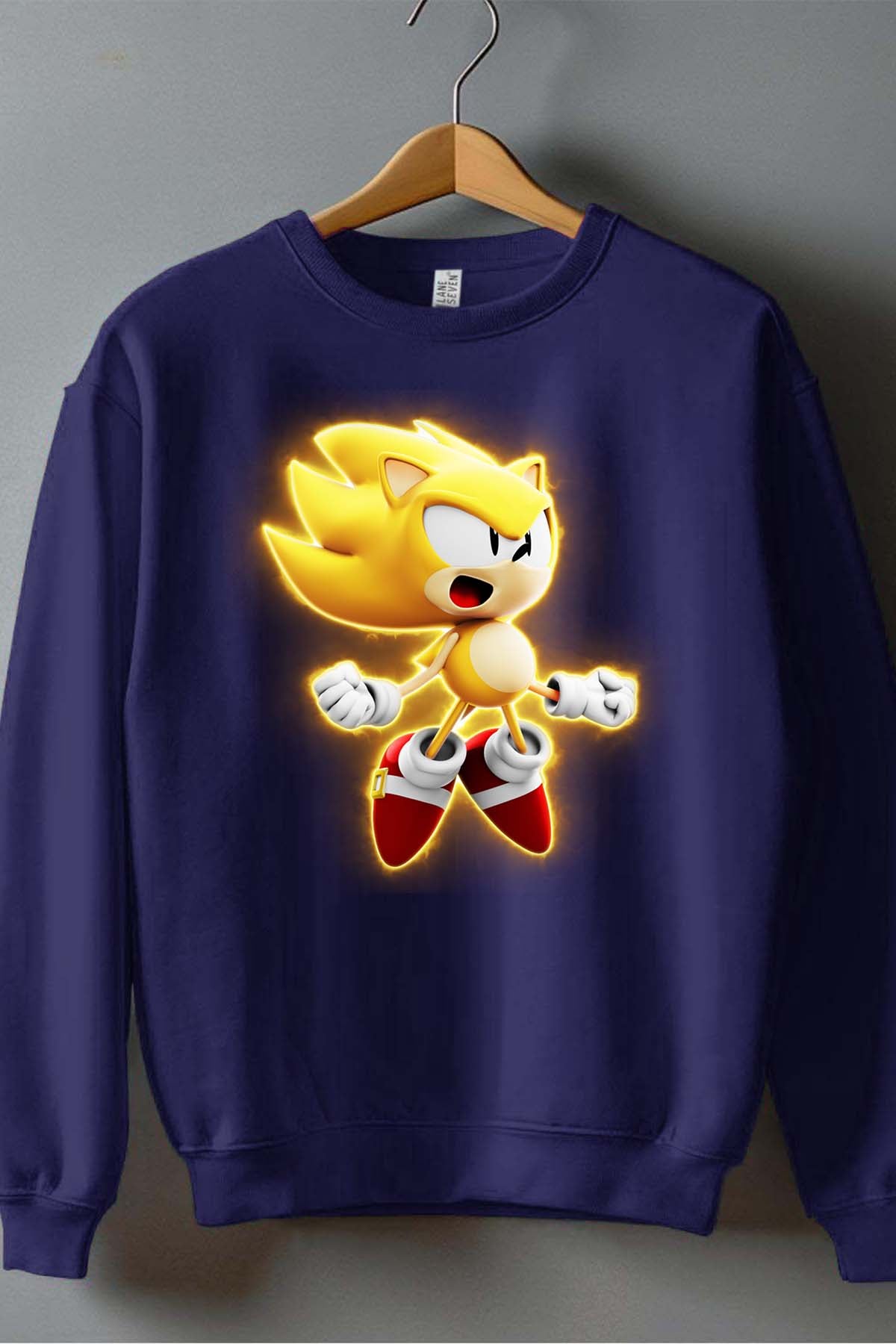 COULEUR:Marine|Sweat Col Rond Homme | Sonic Gold Marine