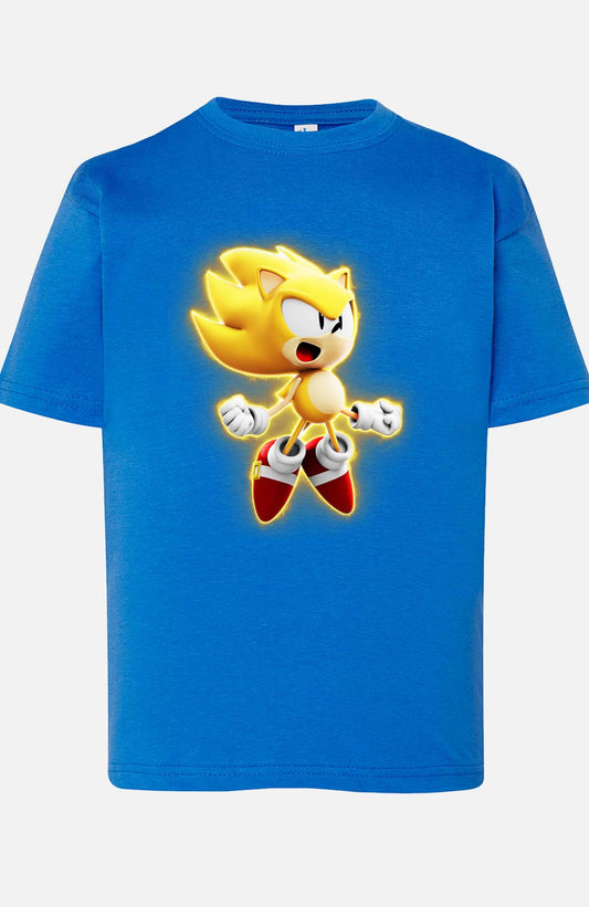 COULEUR:Bleu Roi|T-shirt Garçon | Sonic Gold Bleu Roi