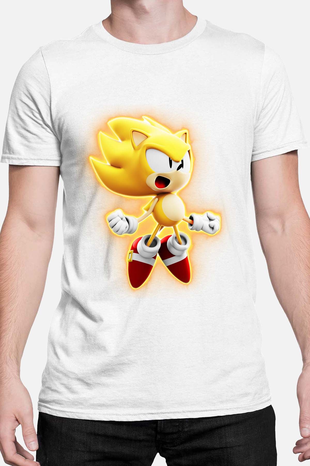 COULEUR:Blanc|T-shirt Homme | Sonic Gold Blanc