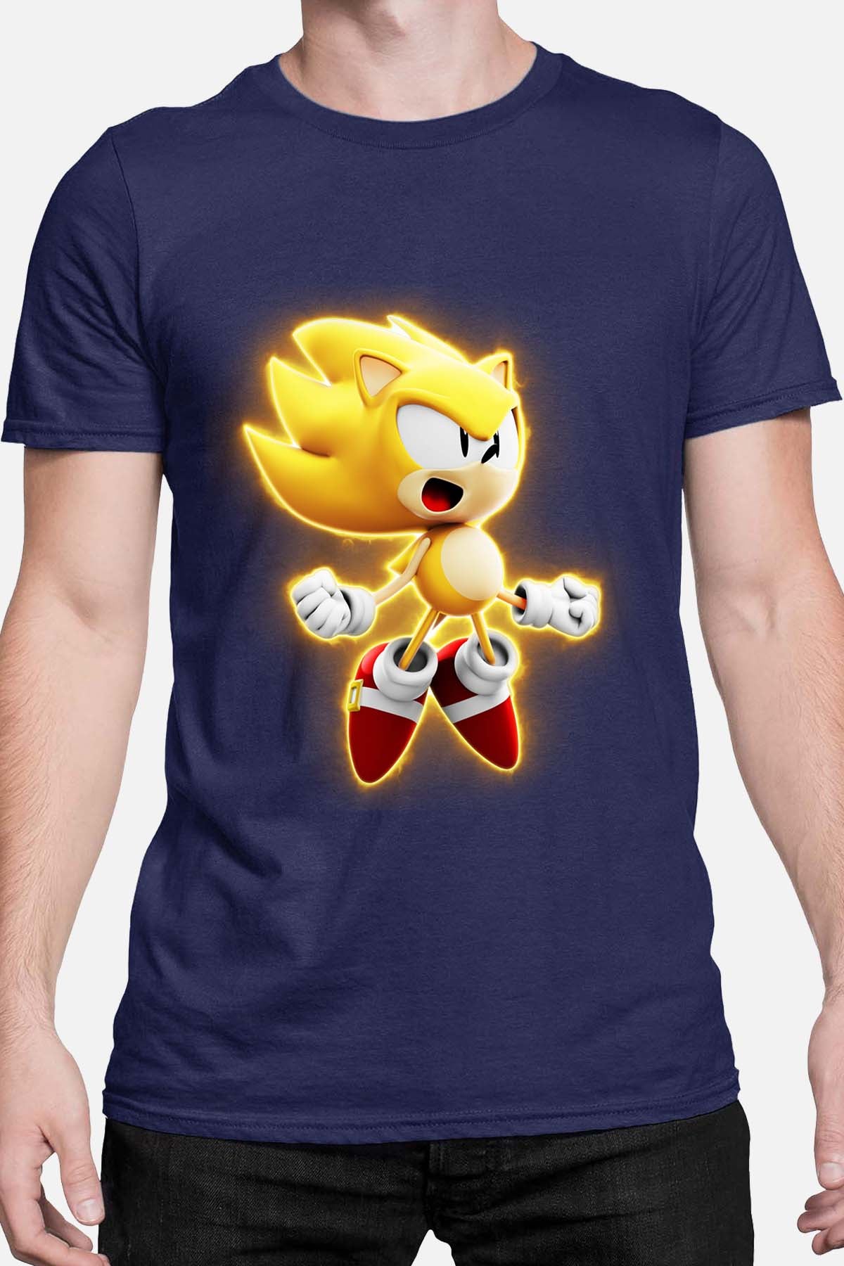 COULEUR:Marine|T-shirt Homme | Sonic Gold Marine