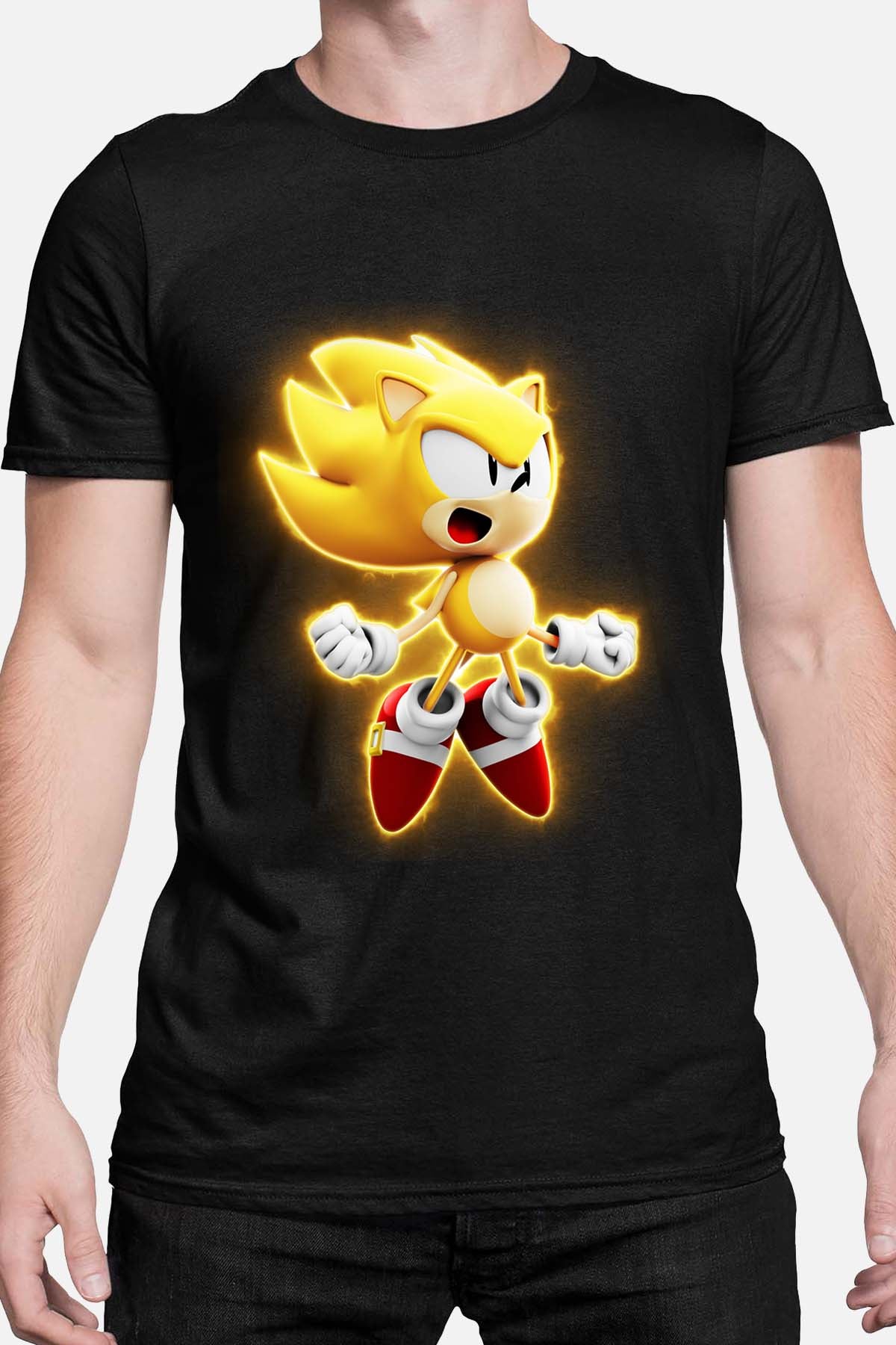 COULEUR:Noir|T-shirt Homme | Sonic Gold Noir