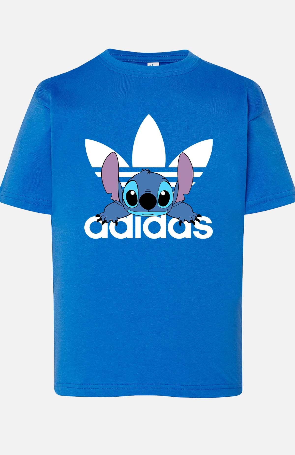 COULEUR:Bleu Roi|T-shirt Garçon | Stich adid allongé Bleu Roi