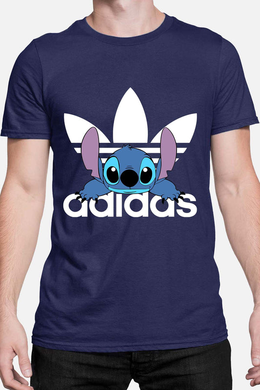 COULEUR:Marine|T-shirt Homme | Stich adid allongé Marine