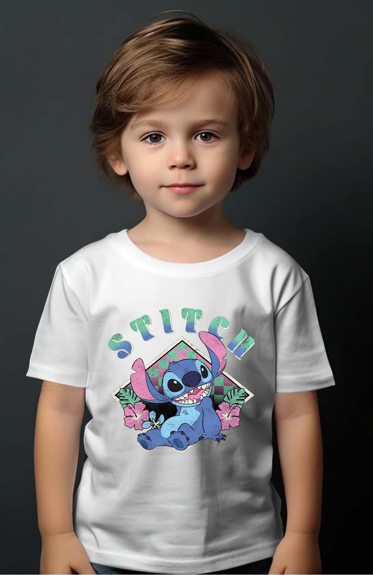 COULEUR:Blanc|T-shirt Garçon | Stitch JB Blanc