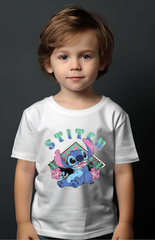 COULEUR:Blanc|T-shirt Garçon | Stitch JB Blanc