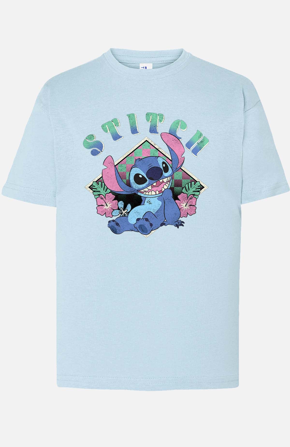COULEUR:Bleu Ciel|T-shirt Garçon | Stitch JB Bleu Ciel