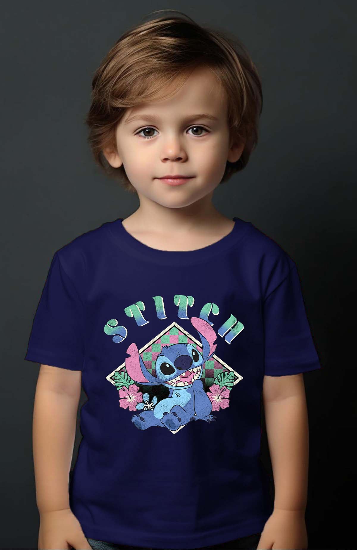 COULEUR:Marine|T-shirt Garçon | Stitch JB Marine