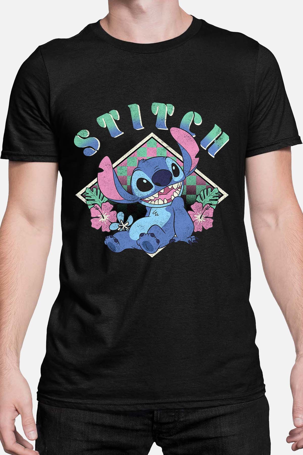 COULEUR:Noir|T-shirt Homme | Stitch JB Noir