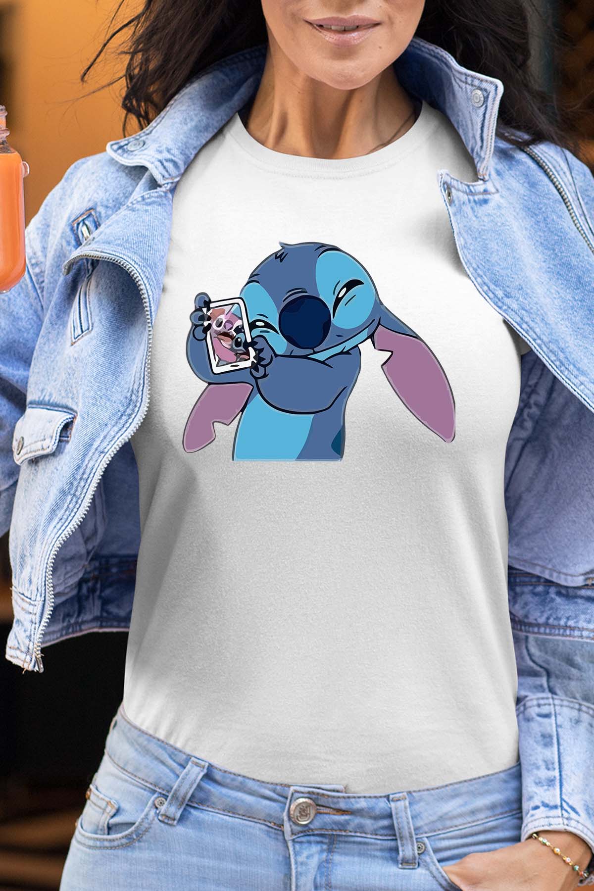COULEUR:Blanc|T-shirt Femme | Stitch Mobile Blanc