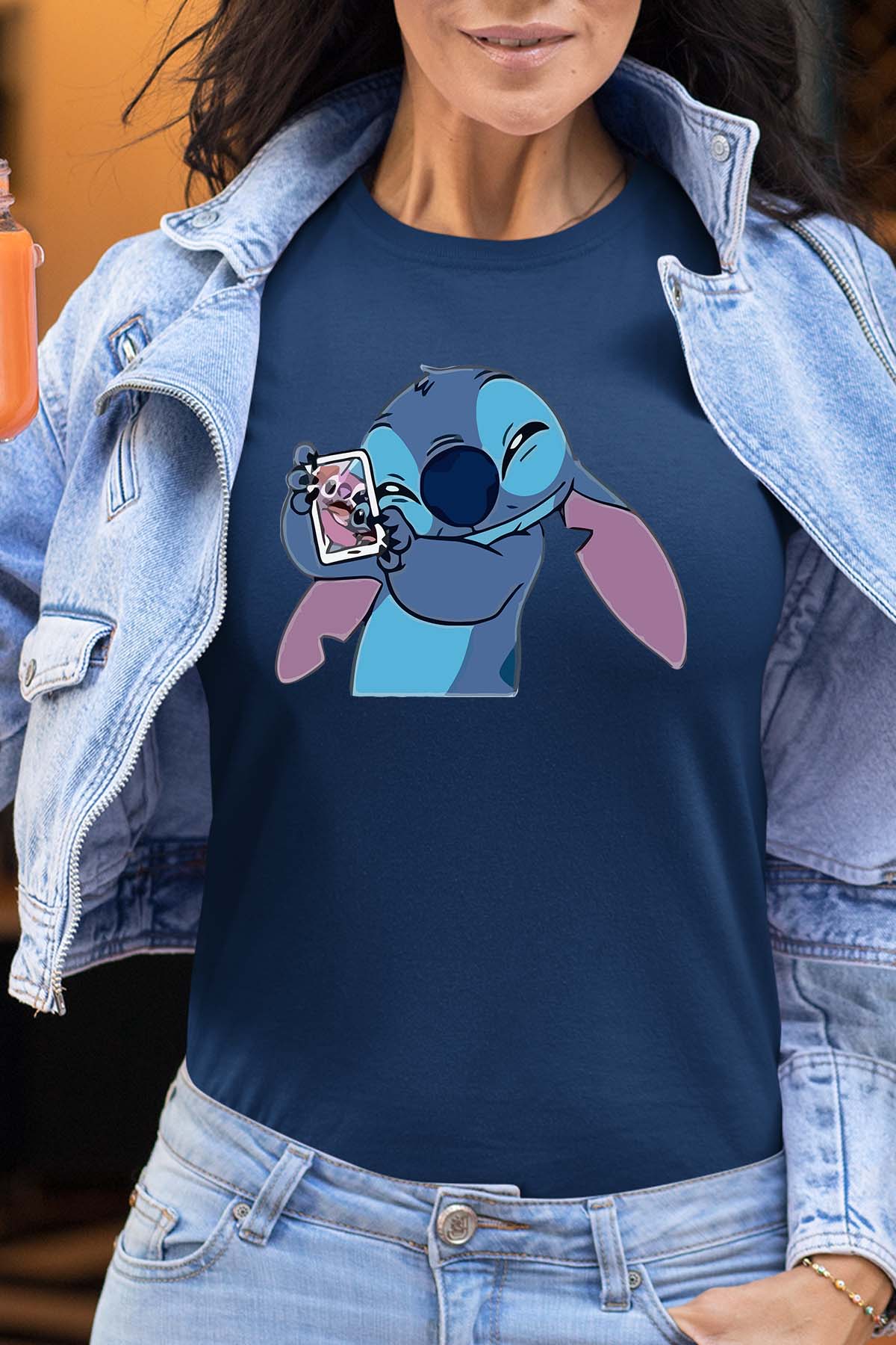 COULEUR:Marine|T-shirt Femme | Stitch Mobile Marine