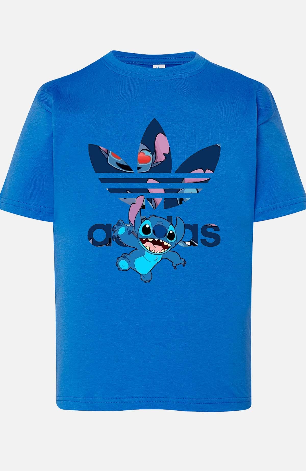 COULEUR:Bleu Roi|T-shirt Garçon | Stitch Patern Adid Bleu Roi