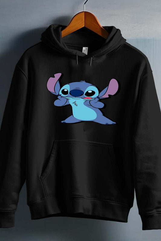 COULEUR:Noir|Sweat Capuche Garçon | Stitch Tongue Noir