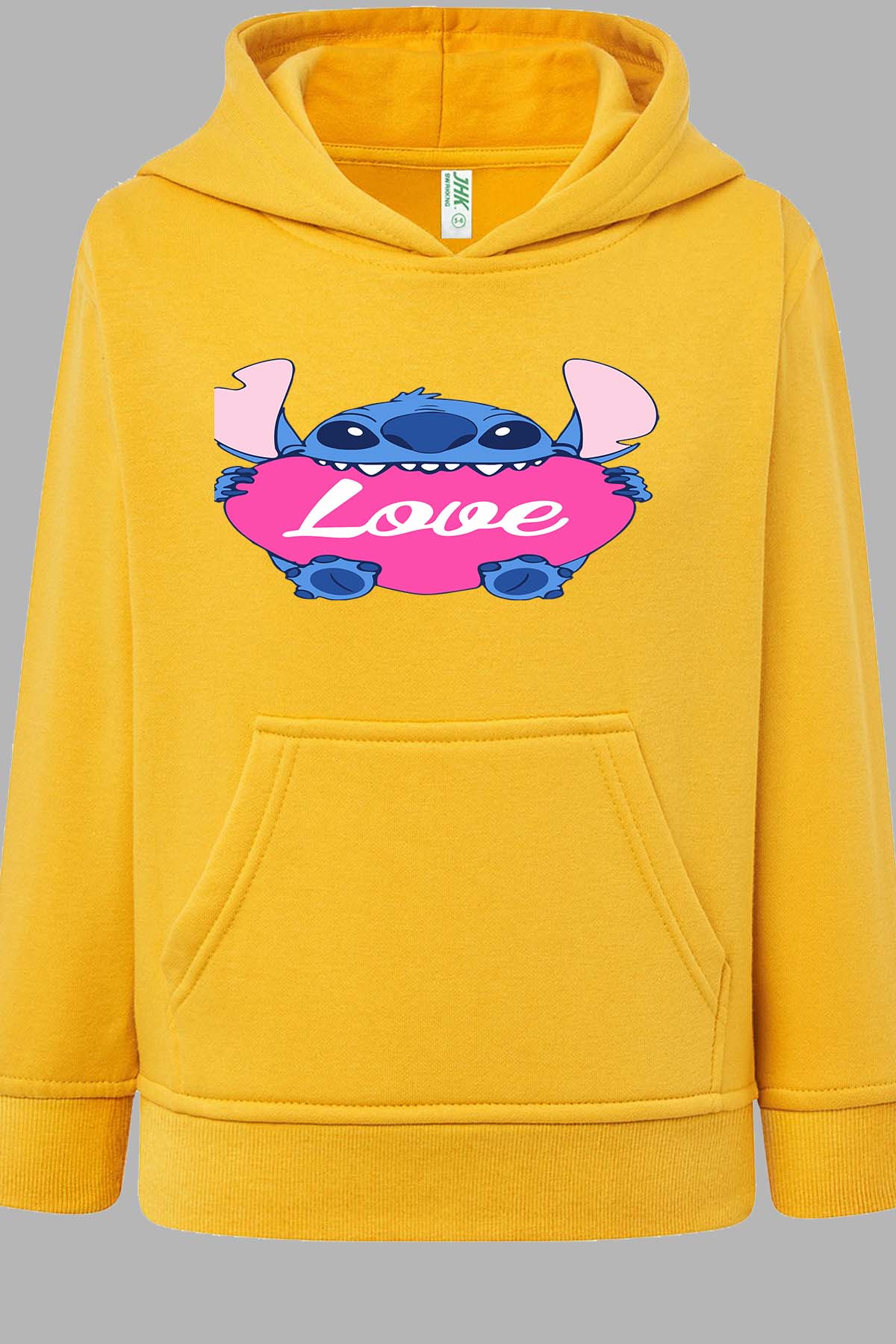 COULEUR:Jaune|Sweat Capuche Fille | Stitch bundle 226 Jaune