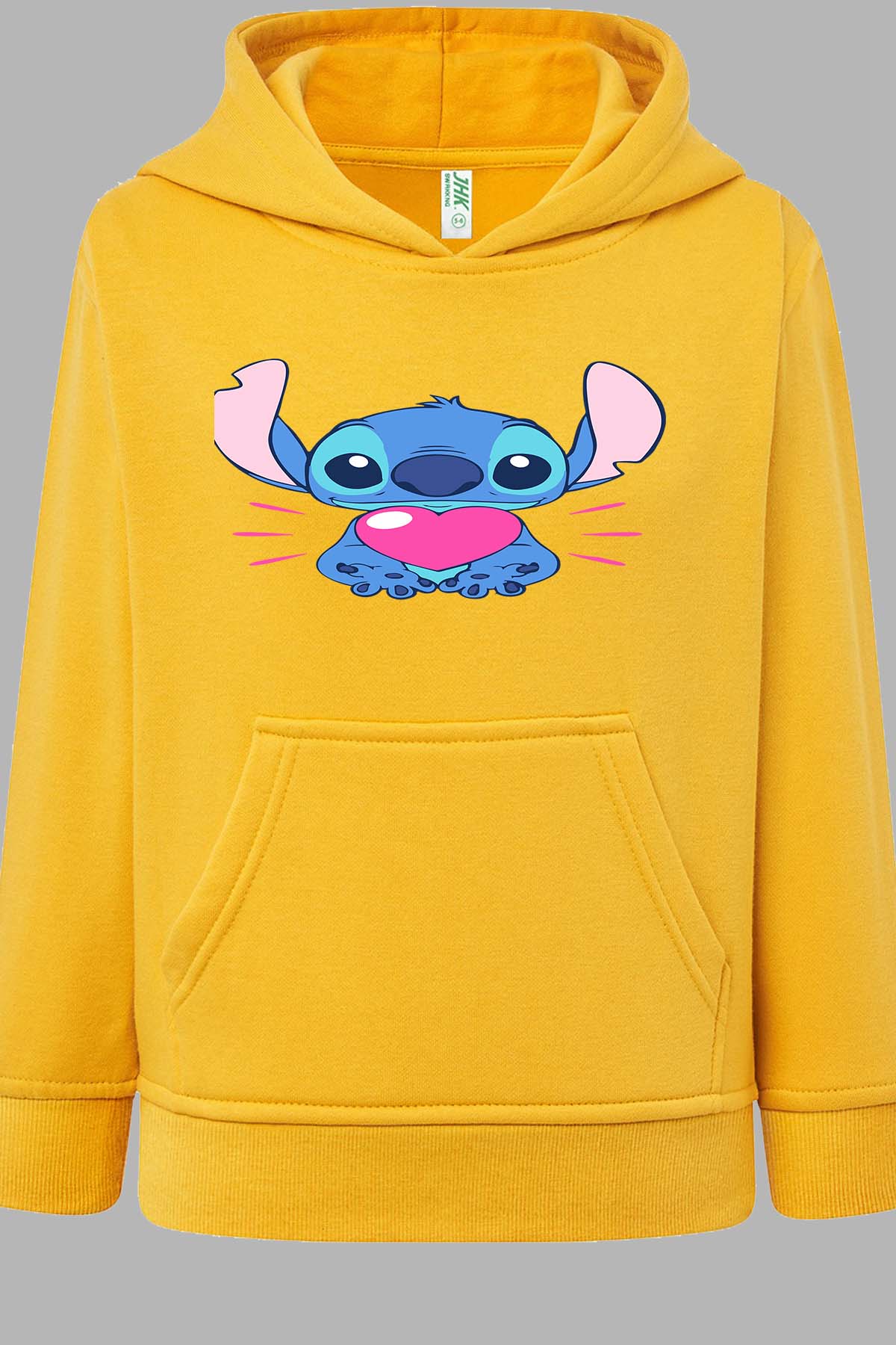 COULEUR:Jaune|Sweat Capuche Fille | Stitch bundle 227 Jaune