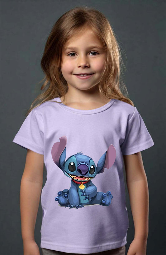 COULEUR:Violet|T-shirt Fille | Stitch cie animal Violet