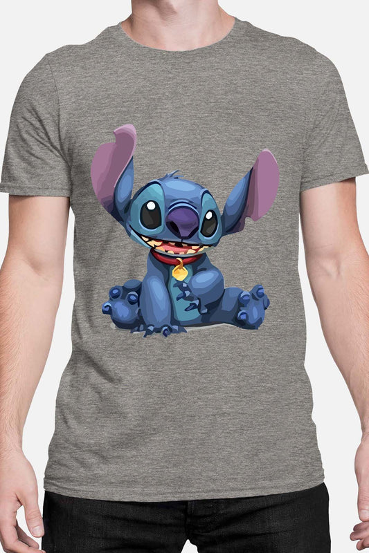 COULEUR:Gris|T-shirt Homme | Stitch cie animal Gris