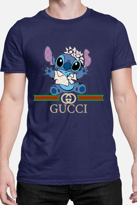 COULEUR:Marine|T-shirt Homme | Stitch gucci Chemise Marine